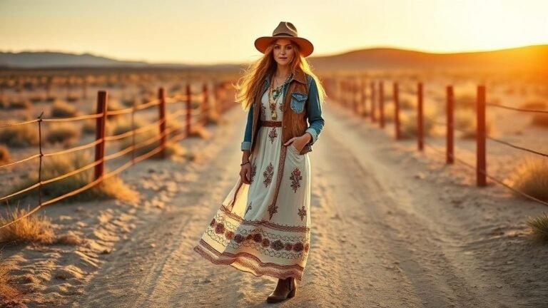 How to Style Trendy Bohemian Cowgirl Outfits